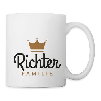 Richter-Familie - Tasse - Weiß - Rechts