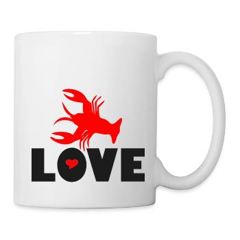 ❤️🦞I Love Lobster-Love Seafood-Best seafood - Mug - white - Right