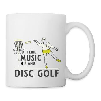Sound und Discgolf - Tasse - Weiß - Rechts
