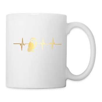 Herzschlag-Eule - Tasse - Weiß - Rechts