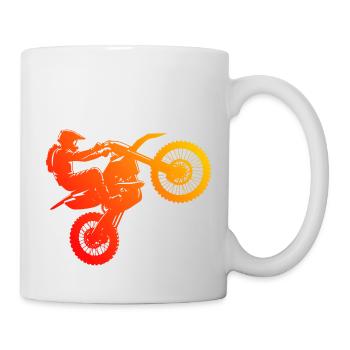 Women's Dirt Bike Dirt Biker Men's Freestyle Motocr - Mug - white - Right