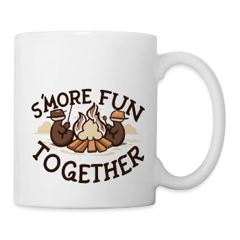 Campfire Harmony: S'more Fun Together Tee - Mug blanc - blanc - Droite