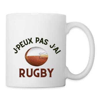 Ich kann nicht ich Rugby - Tasse - Weiß - Rechts