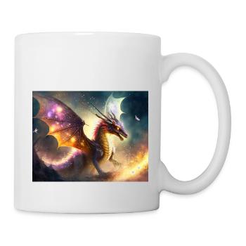 Dragon des étoiles - Mug blanc - blanc - Droite
