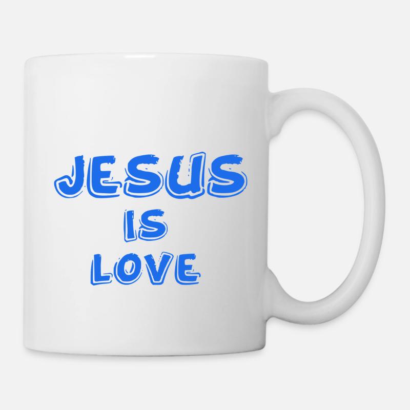 Jésus est amour - Mug blanc - blanc