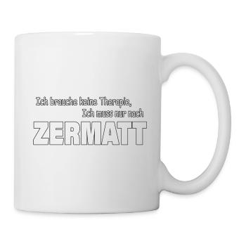 Therapie ZERMATT - Tasse - Weiß - Rechts