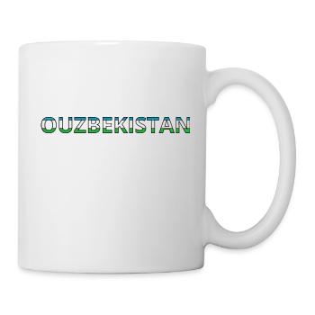 Flag of Uzbekistan - Mug - white - Right