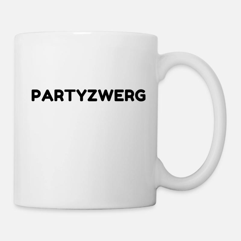 Partyzwerg - Tasse - Weiß