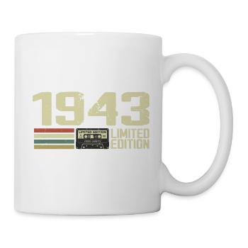 Né en 1943 - Vintage 1943 - 81e Anniversaire Rétro - Mug blanc - blanc - Droite