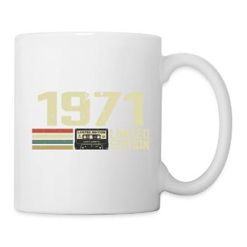 Né en 1971 - Vintage 1971 - 53e Anniversaire Rétro - Mug blanc - blanc - Droite