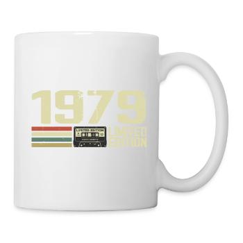 Born in 1979 - Vintage 1979 - 45th Anniversary Retro - Mug - white - Right