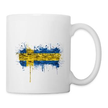 Schweden Flaka Schwedisch Schwedisch Schwedisch Nordisch - Tasse - Weiß - Rechts