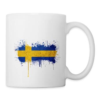 Schweden Flaka Schwedisch Schwedisch Schwedisch Nordisch - Tasse - Weiß - Rechts