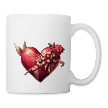 Coeur steampunk - Mug blanc - blanc - Droite