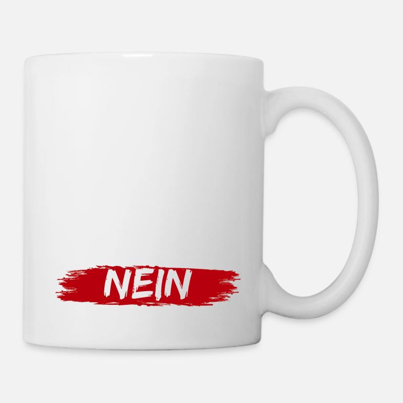 Before you ask: NO! - Mug - white