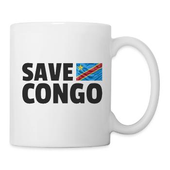 Save Congo: Unterstützen Sie kongolesische Anliegen - Tasse - Weiß - Rechts