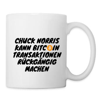 Crypto Chuck Norris Can Facilitate Bitcoin Transactions - Mug - white - Right