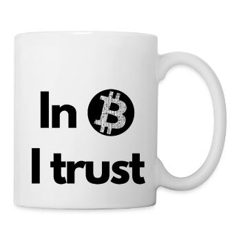 Krypto In Bitcoin we trust BTC - Tasse - Weiß - Rechts