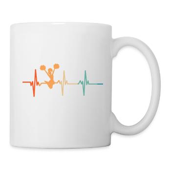 Cheerleader Heartbeat - Mug - white - Right