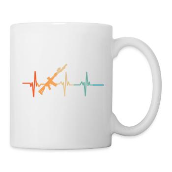 Heartbeat Crossed Rifles - Mug - white - Right