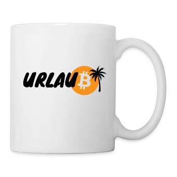 Krypto Urlaub BTC Bitcoin 2 - Tasse - Weiß - Rechts