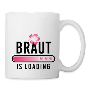 Braut is loading Junggesellinnenabschied JGA - Tasse - Weiß - Rechts