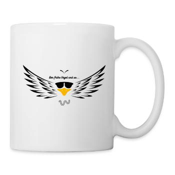 Der frühe Vogel - Tasse - Weiß - Rechts
