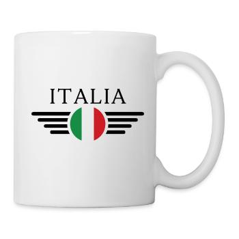 Italienisches Flair T-Shirt - Tasse - Weiß - Rechts