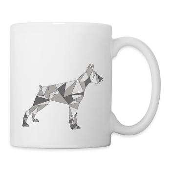 GEOMETRIC DOBERMAN - Mug - white - Right