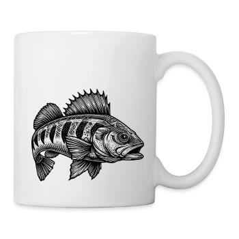 Flussbarsch - Tasse - Weiß - Rechts