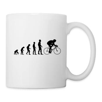Evolution Rennrad - Tasse - Weiß - Rechts