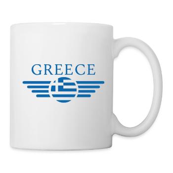 Griechenland Stil T-Shirt - Tasse - Weiß - Rechts