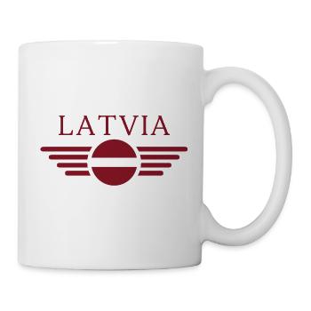 Latvia Style T-Shirt - Mug - white - Right