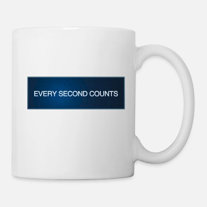 Jede Sekunde zählt - Tasse - Weiß