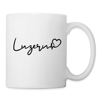 Luzern Herzschlag Schweiz - Tasse - Weiß - Rechts