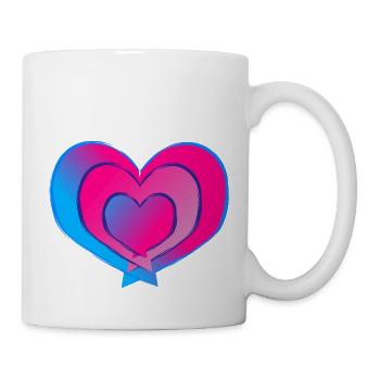 Liebe ist bunt - Tasse - Weiß - Rechts