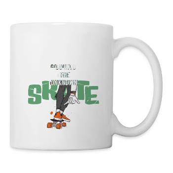 Skateboard - Tasse - Weiß - Rechts