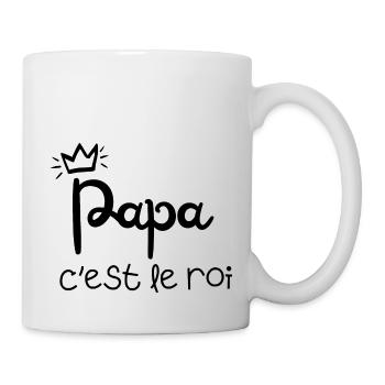 Daddy is the king - Mug - white - Right