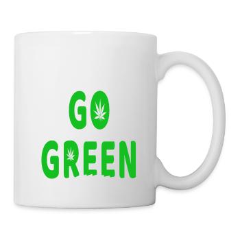 Go Green typo - Mug - white - Right