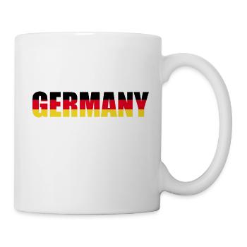 Germany lettering in the national colours - Mug - white - Right