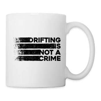 La dérive n’est pas un crime - cadeau d’amoureux de la voiture - Mug blanc - blanc - Droite