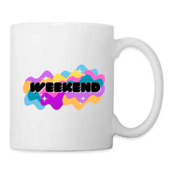 Weekend Vibes Shirt - Tasse - Weiß - Rechts