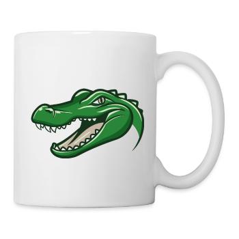 Grotschi das Krokodil - Tasse - Weiß - Rechts