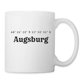 Augsburg coordinates - Mug - white - Right