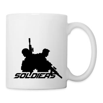 2 Soldiers Crew War Team Freedom Soldier Fighter - Mug - white - Right