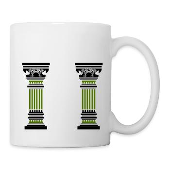 antike säule 2 - Tasse - Weiß - Rechts