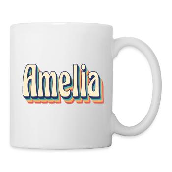 Amelia t-shirt retro vintage t-shirt gift idea - Mug - white - Right
