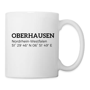 Oberhausen North Rhine-Westphalia coordinates - Mug - white - Right