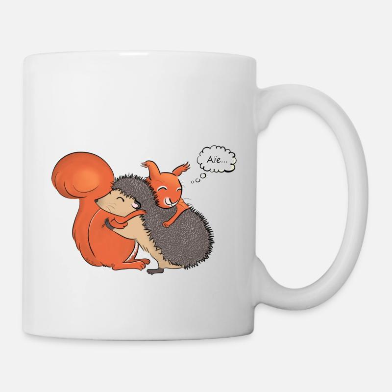 Wappen, stechende Umarmung - Tasse - Weiß