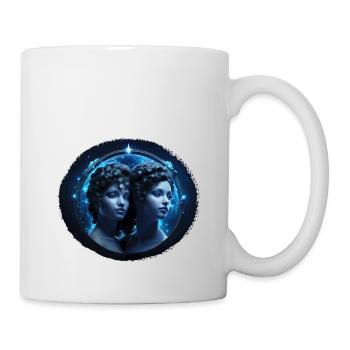 Sternzeichen Zwilling F - Tasse - Weiß - Rechts